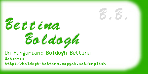 bettina boldogh business card
